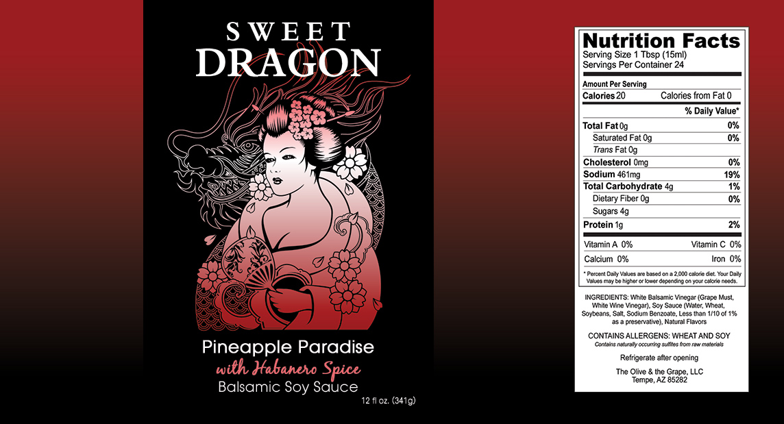 Sweet Dragon Pineapple Paradise with Habanero Full Label 
